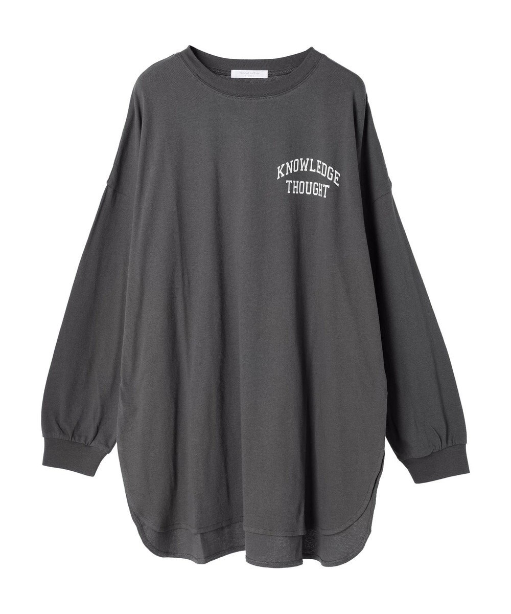 Green Parks ワンポイントカレッジロゴ裾ラウンドチュニック 