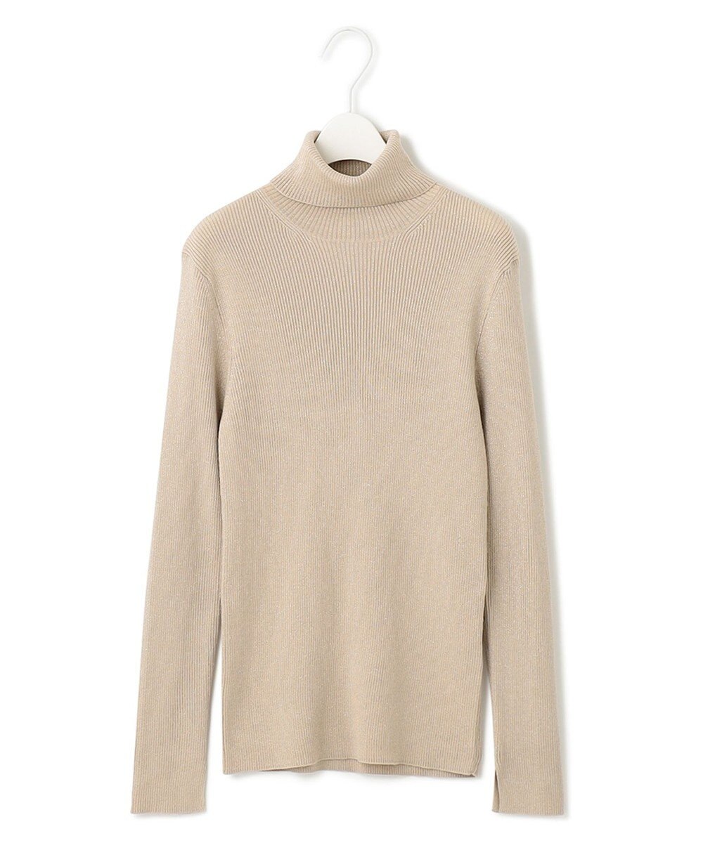 ICB 【洗える】エクストラファインメリノリブ タートルネックニット 