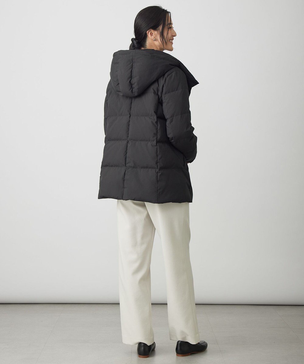 J.PRESS LADIES S 【洗える・2way】タフタダウン ミドル丈 コート 