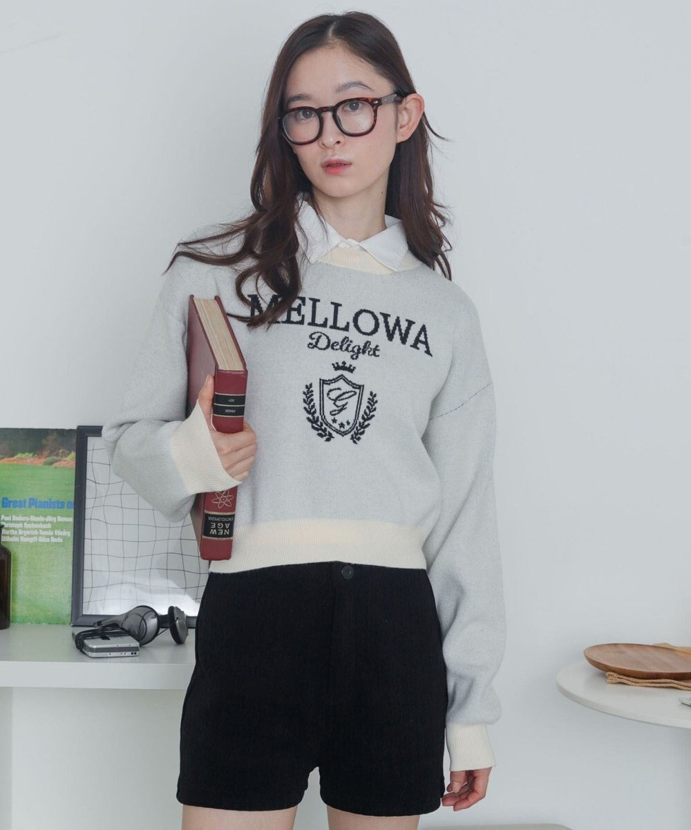 WEGO シャツドッキングジャガードニット 