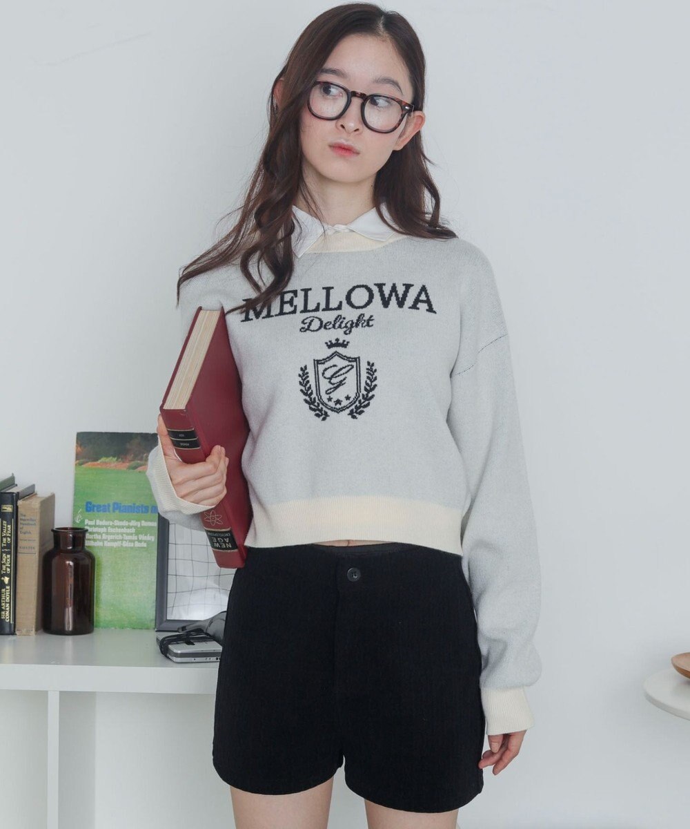 WEGO シャツドッキングジャガードニット 