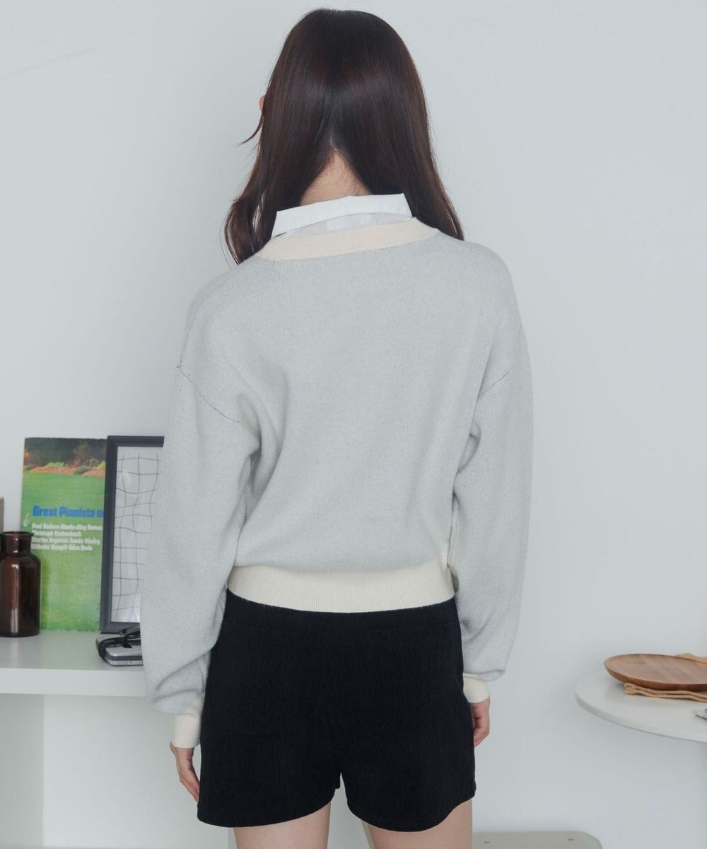 WEGO シャツドッキングジャガードニット 