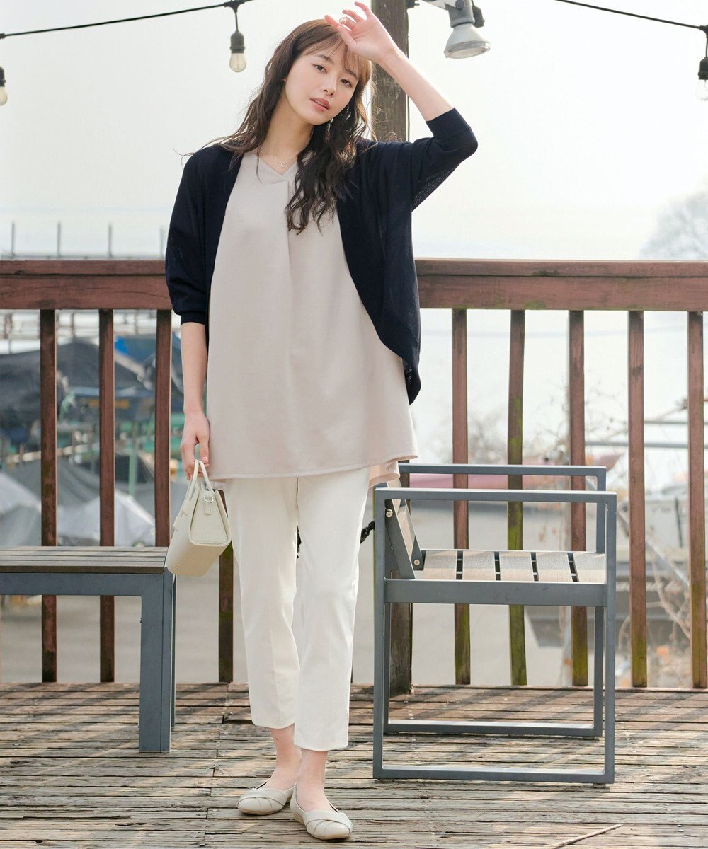 Tiaclasse L 【洗える】体型カバーも叶うドルマンニットカーディガン 