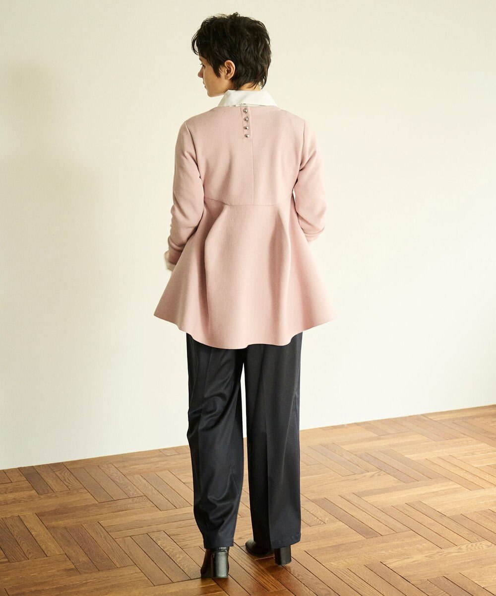 #Newans 【洗える】フォルムペプラムチュニックニット 