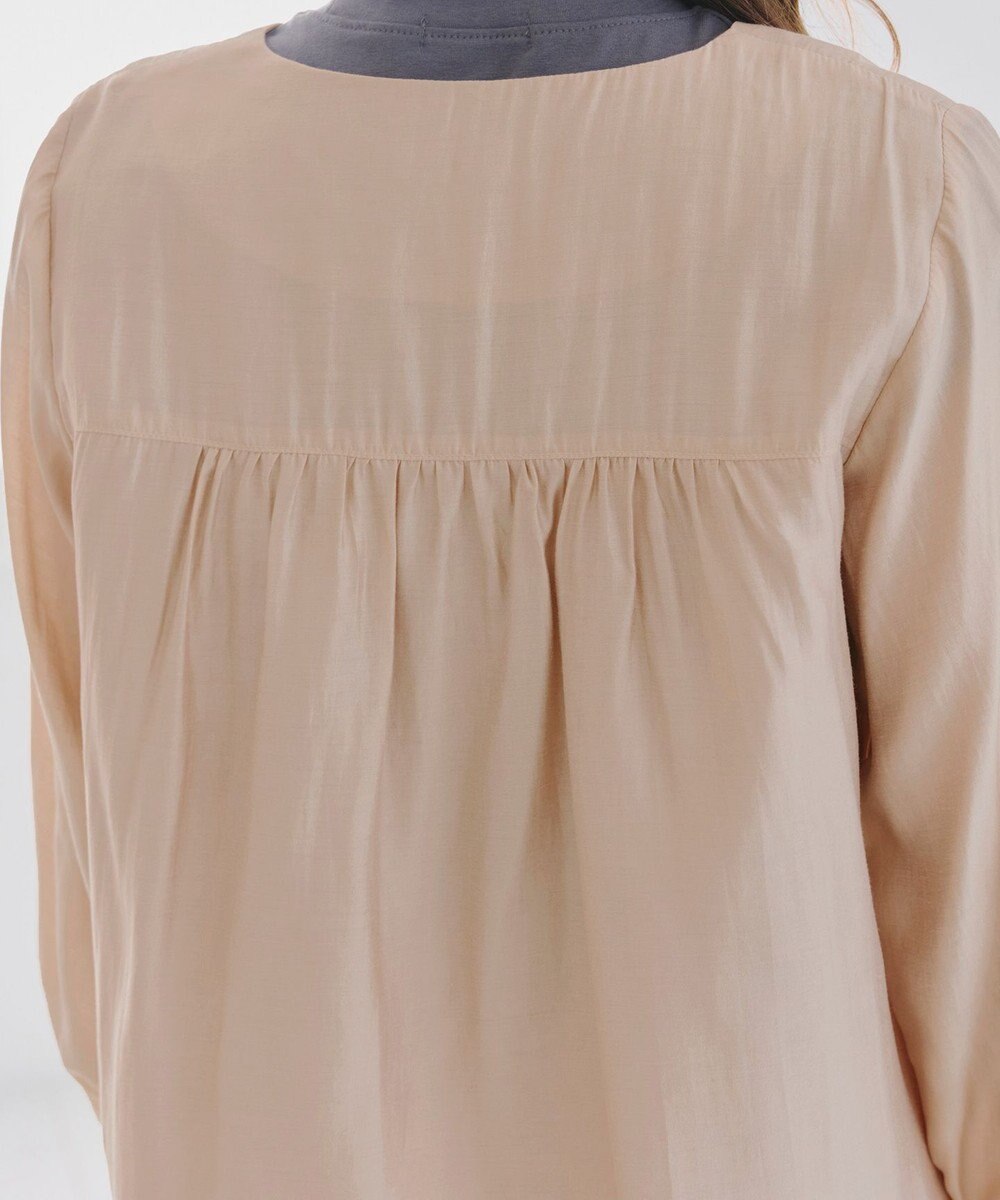 Tiaclasse 【洗える】 シアーピンタックブルゾン 