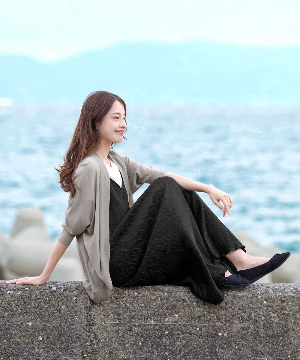 Tiaclasse L 【洗える】体型カバーも叶うドルマンニットカーディガン 