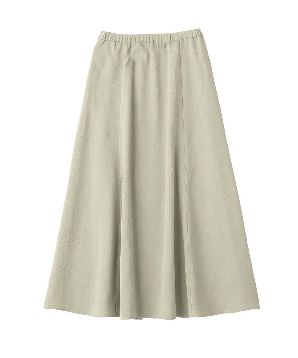 earth music&ecology サテンフレアスカート 