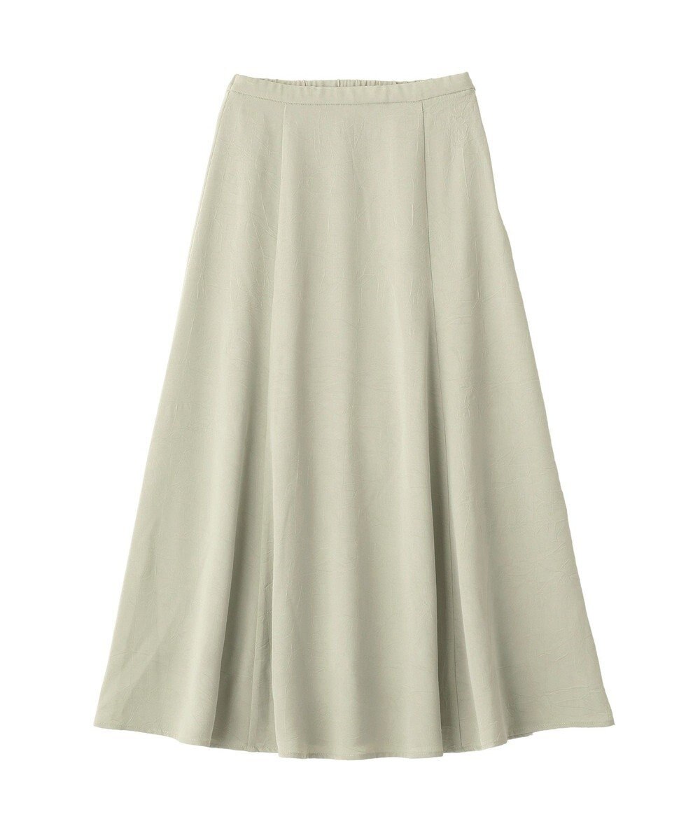 earth music&ecology サテンフレアスカート 