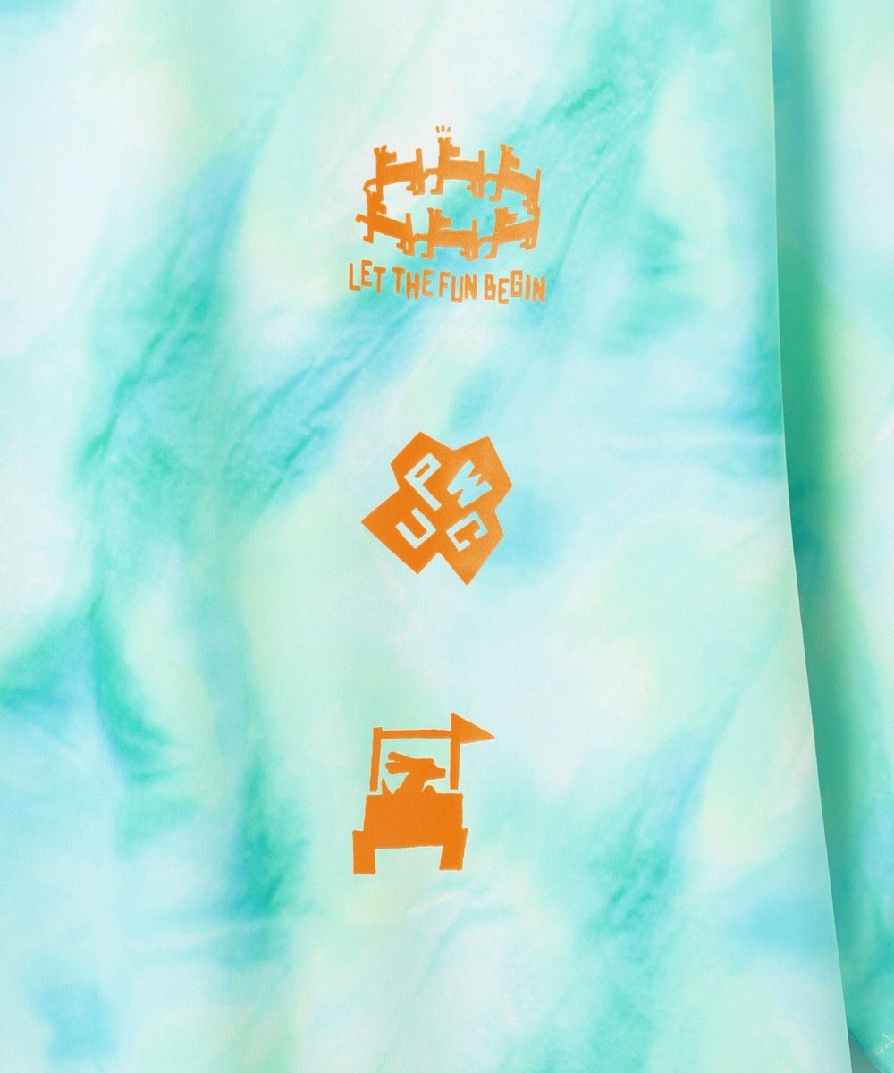 PW CIRCULUS 【吸水速乾 / UV遮蔽率99.5%  UVカット / ストレッチ】【MEN】タイダイ柄モックネックT ゴルフ 