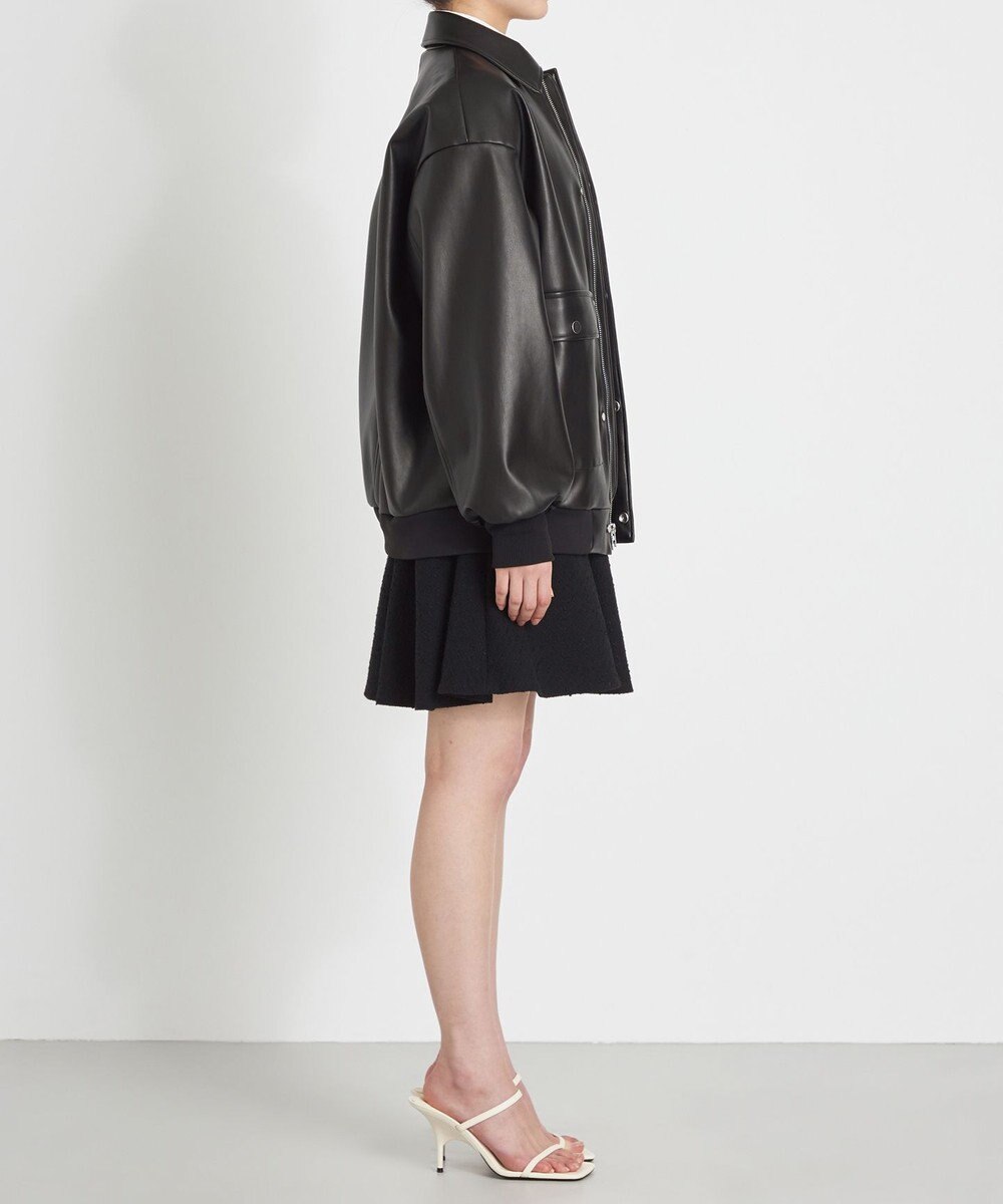 NAVE 【Nave】フェイクラムスキン ブルゾン 