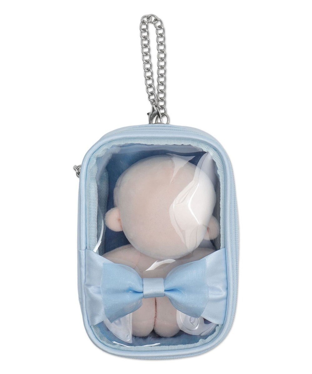 WEGO 【痛バ＆推し活グッズ】ダブルリボンサテンぬいポーチ 