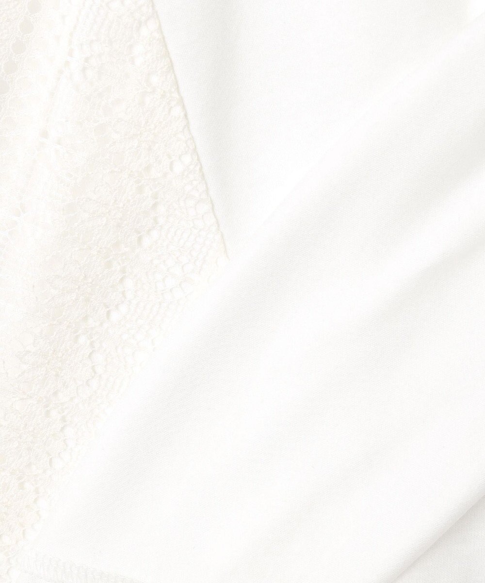 自由区 【WEB限定・洗える・XSサイズあり】レースコンビ カットソー 