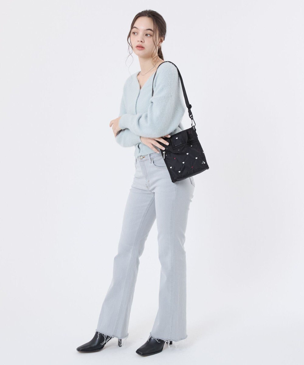 LeSportsac MINI N/S TOTE/レッド/ホワイトハートEMB 