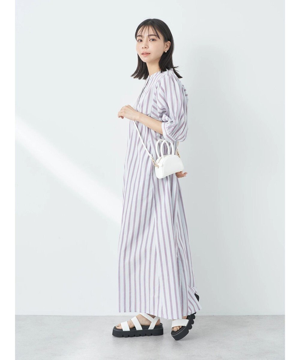 earth music&ecology ポプリンフレアワンピース 