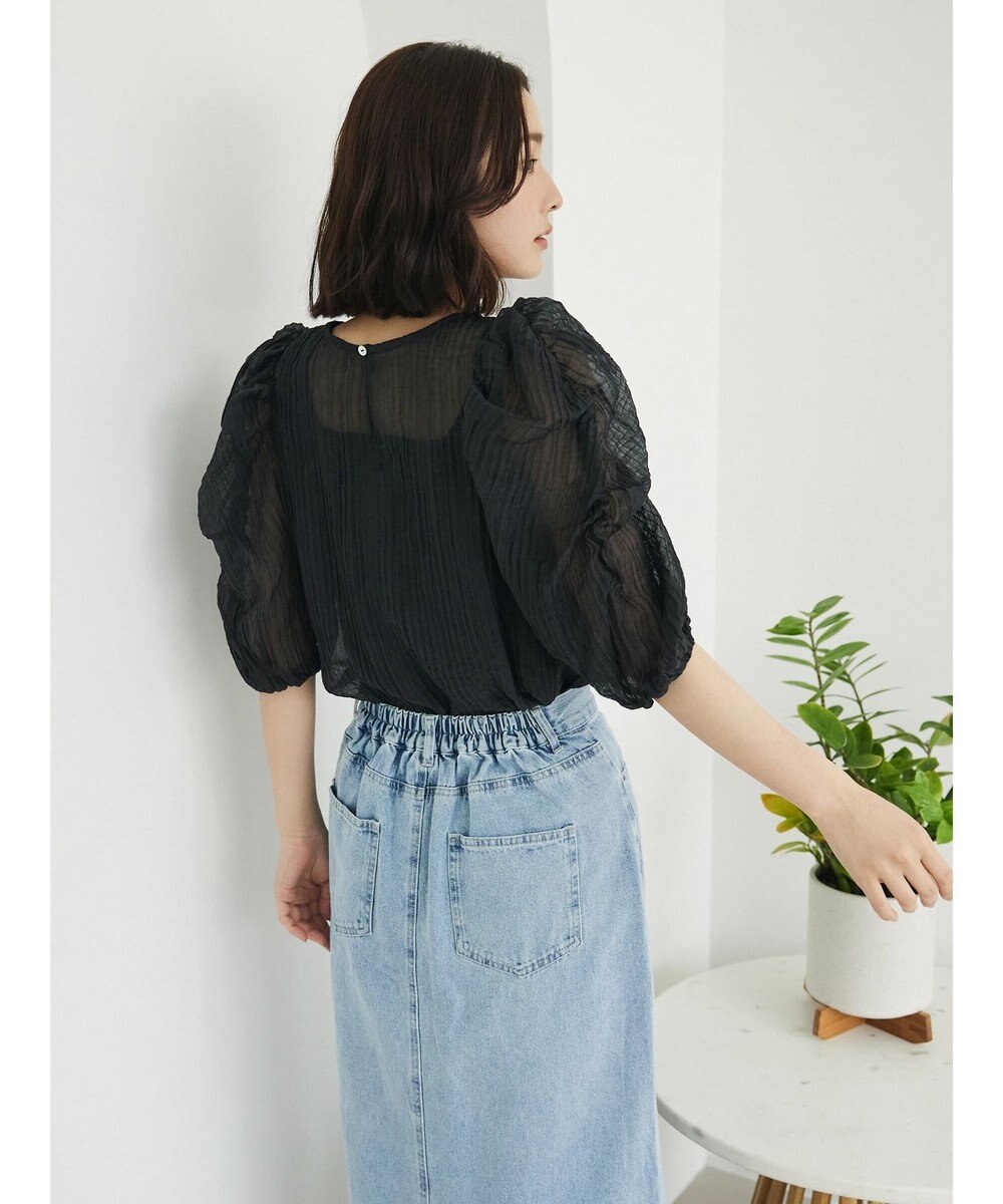 Green Parks ・ＡＮＤ　ＳＥＡＲＣＨ　シアーパワーショルダーブラウス 