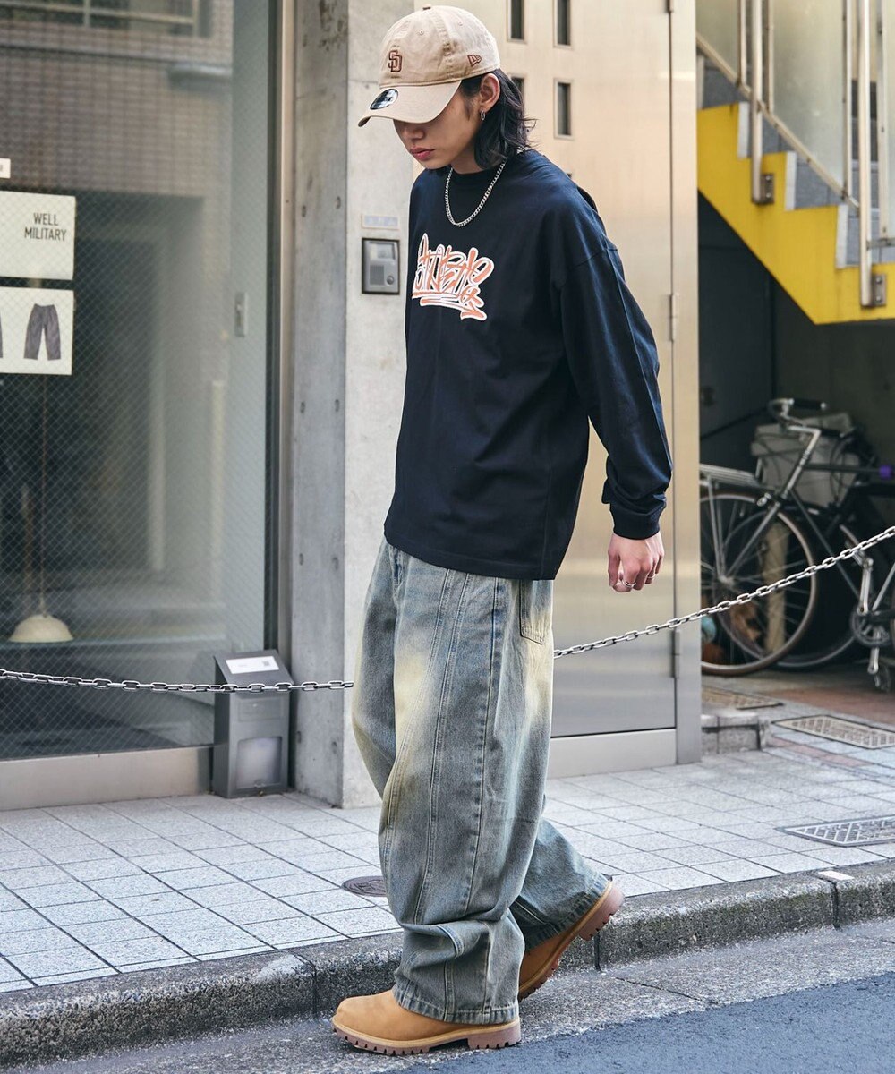 WEGO 【２点SET】アクセ付きグラフィックプリントT（LS） 