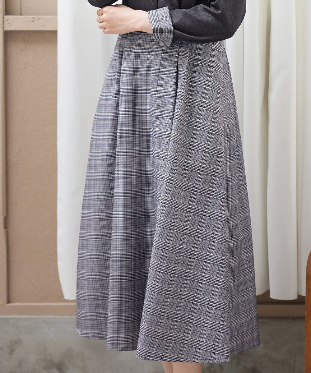 Tiaclasse 【洗える】チェックドッキングワンピース 