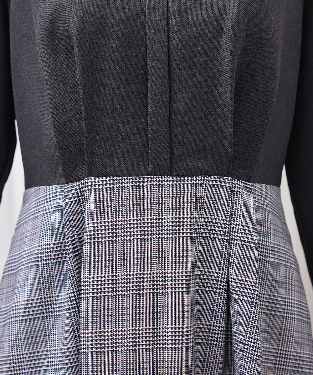 Tiaclasse 【洗える】チェックドッキングワンピース 