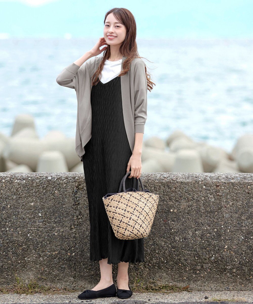 Tiaclasse L 【洗える】体型カバーも叶うドルマンニットカーディガン 