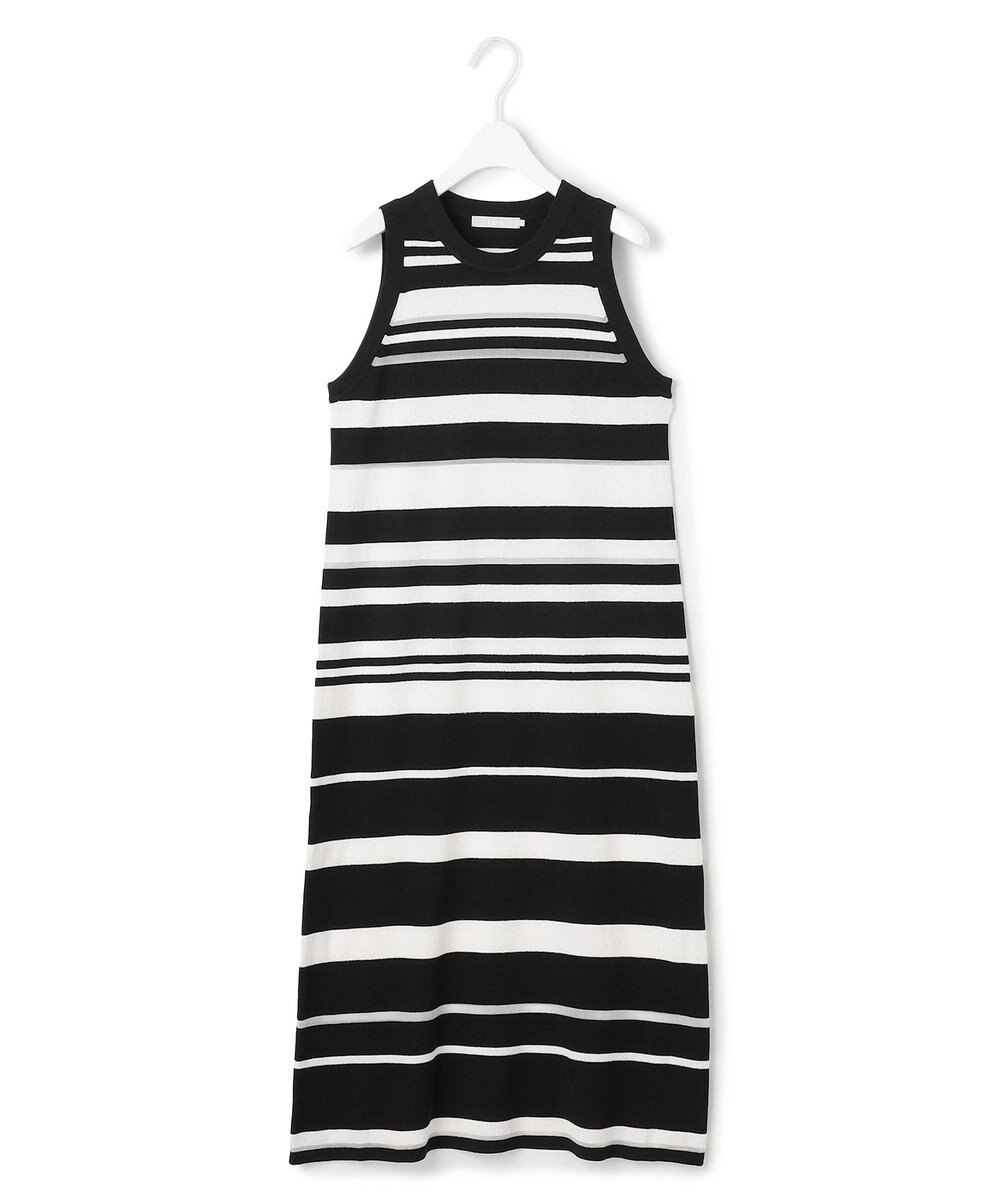 ICB L 【洗える】 マルチボーダーワンピース 