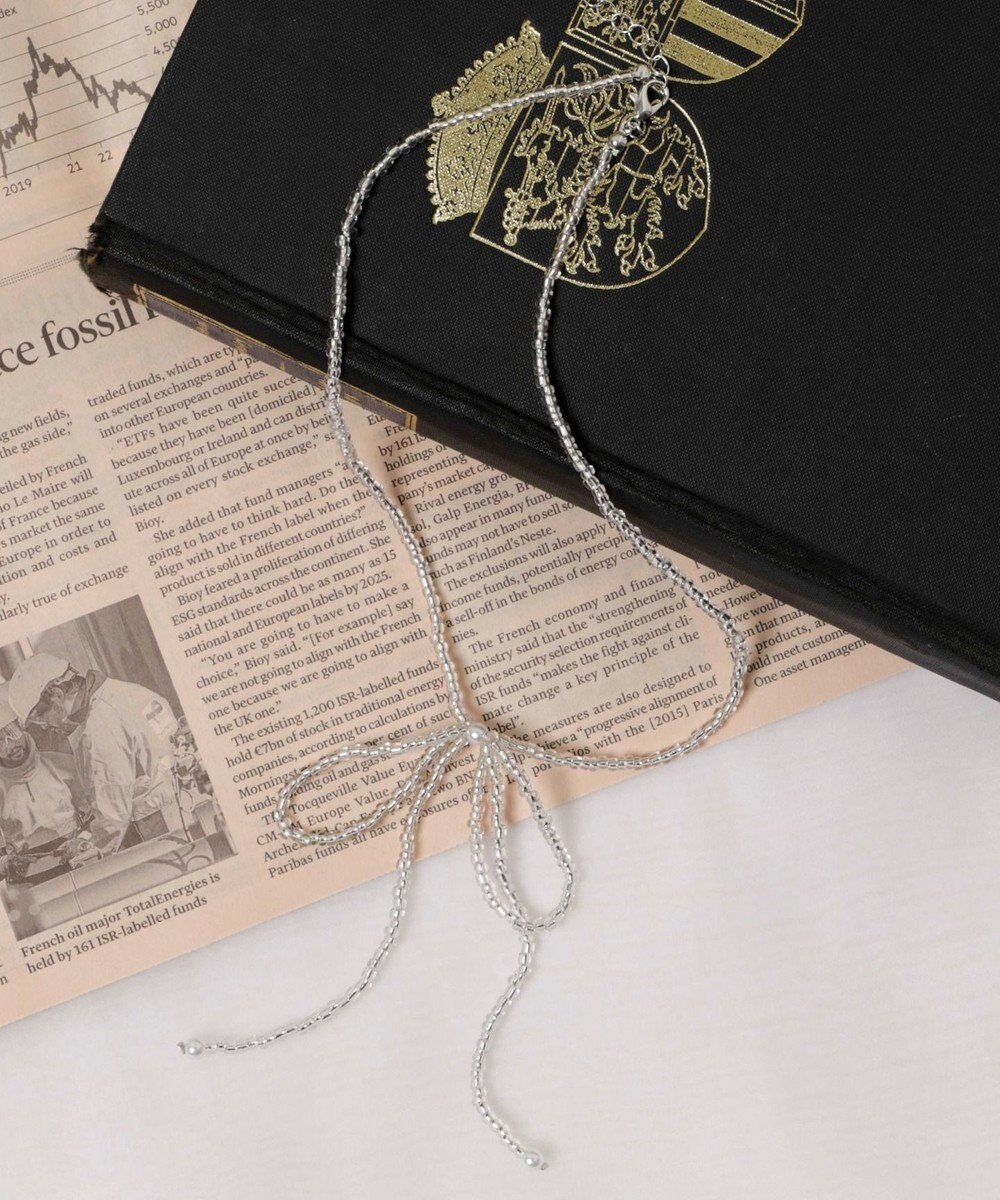 WEGO LビーズBIGリボンネックレス 