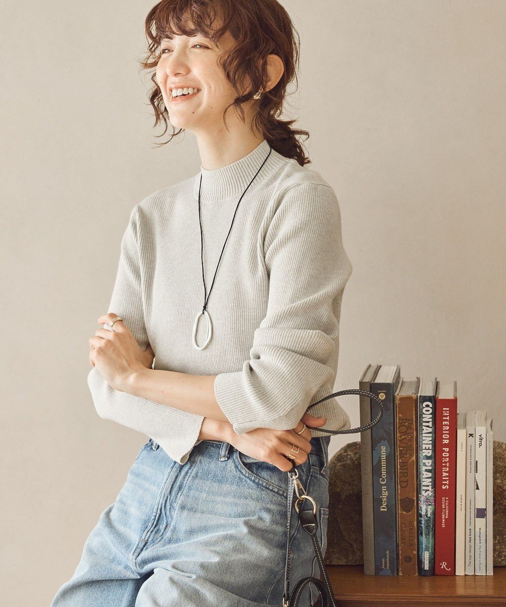 AMERICAN HOLIC ラメ入りリブニットプルオーバー 