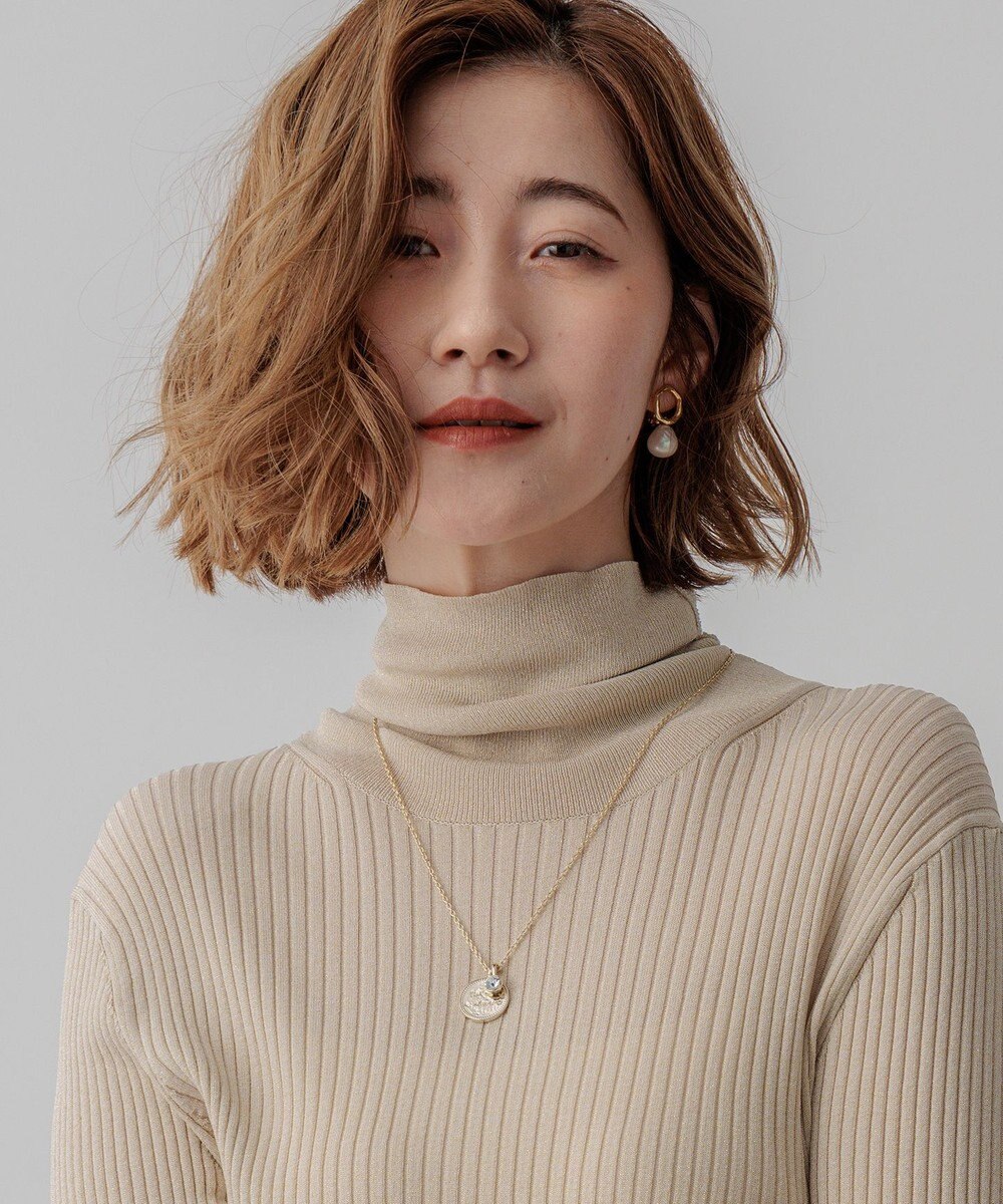 23区 カラーストーン コイン ネックレス 