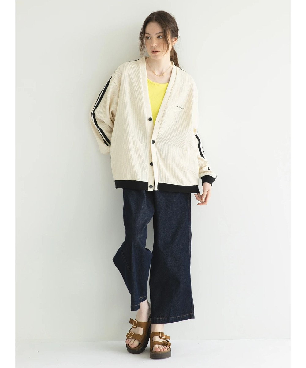 CRAFT STANDARD BOUTIQUE 【リサイクル】ラインカーディガン 