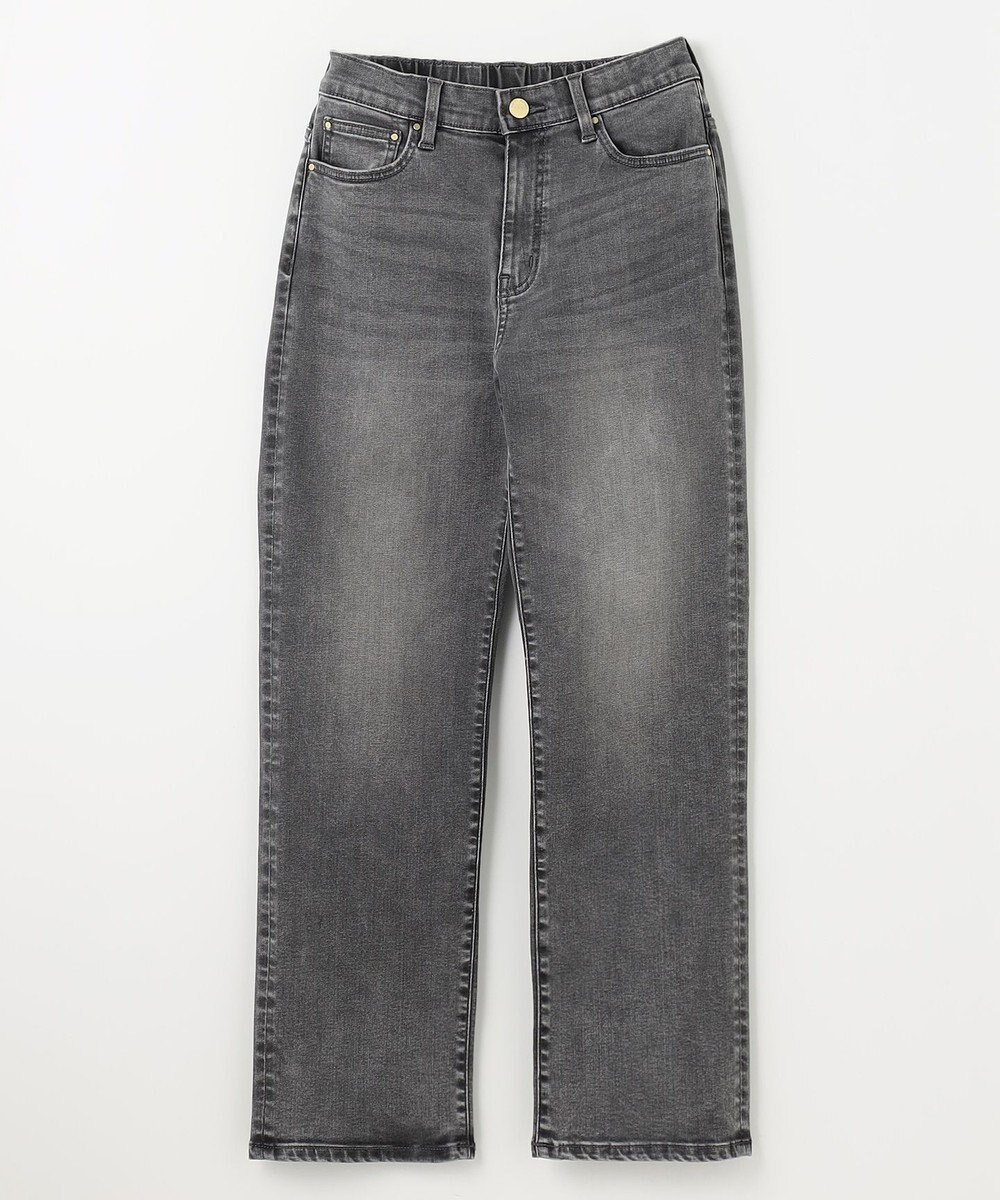 ANY 【洗濯機可/ウエストゴム/ストレッチ】ストレートデニムパンツ 
