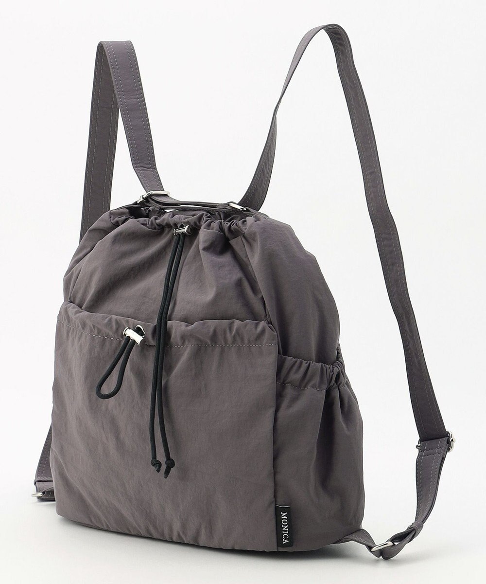 LA BAGAGERIE 【MONICA】クリンクルナイロン　ドロスト2WAYバッグ 