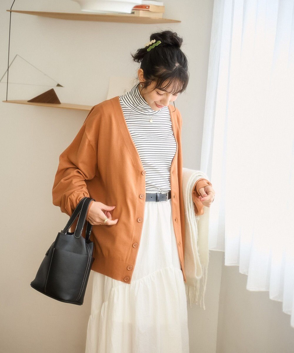 WEGO 【ユニセックス着用ITEM/MLサイズ展開】ドロップショルダーカーディガン 