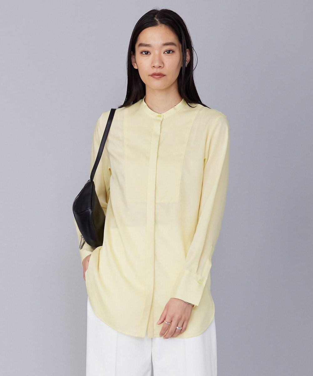 ICB L 【洗える】 リヨセルローン ブザムシャツ 