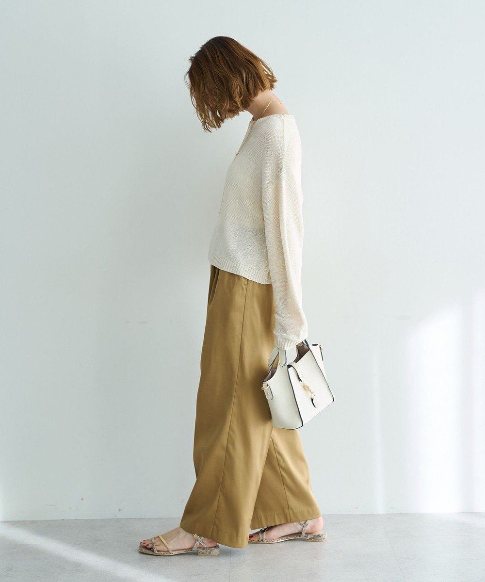 YECCA VECCA テープヤーンルーズニットプルオーバー 