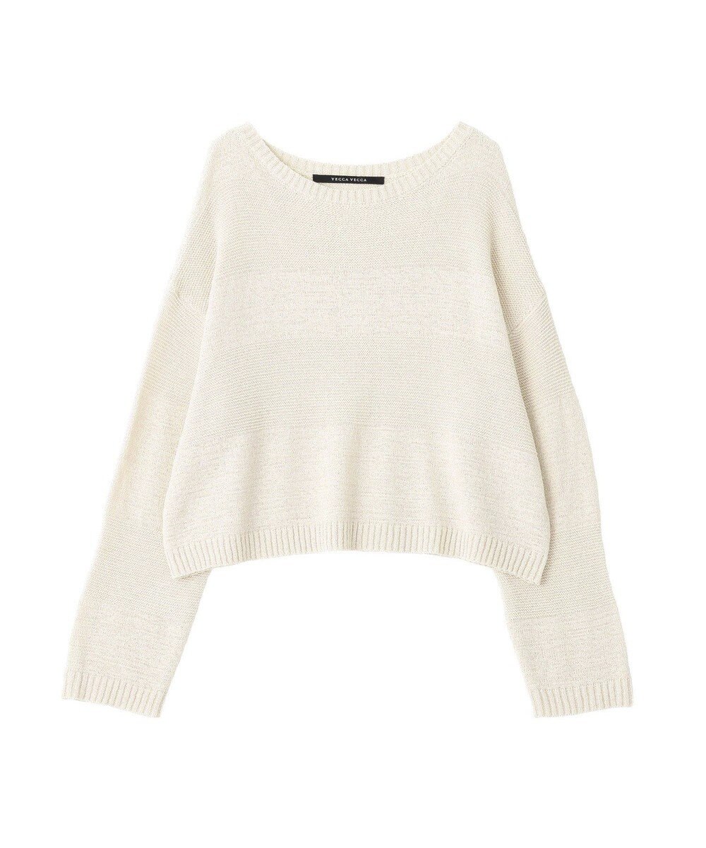 YECCA VECCA テープヤーンルーズニットプルオーバー 