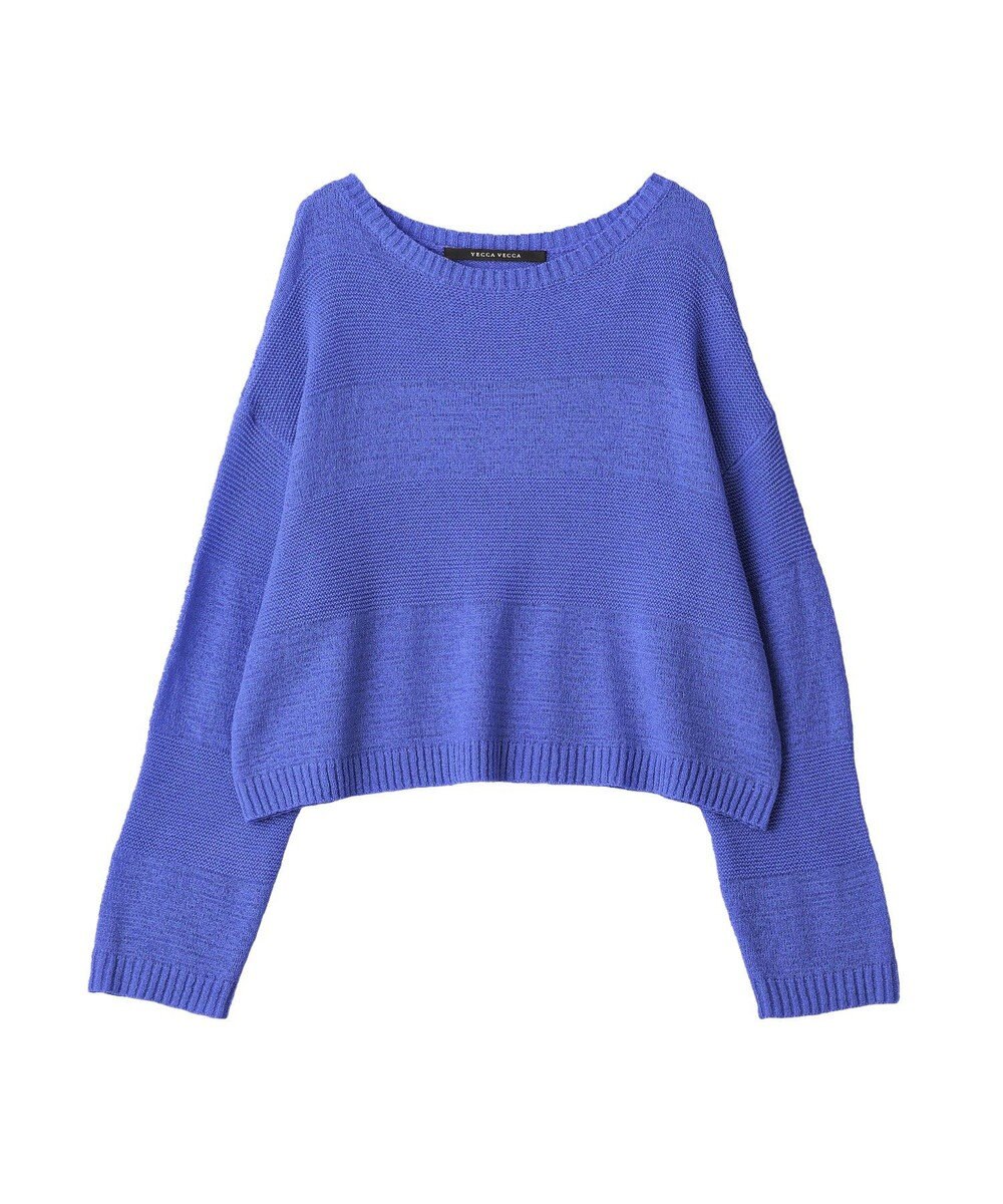 YECCA VECCA テープヤーンルーズニットプルオーバー 