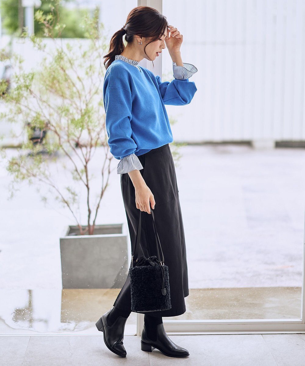 ANY 【8色展開】Vネックデイリーニット 