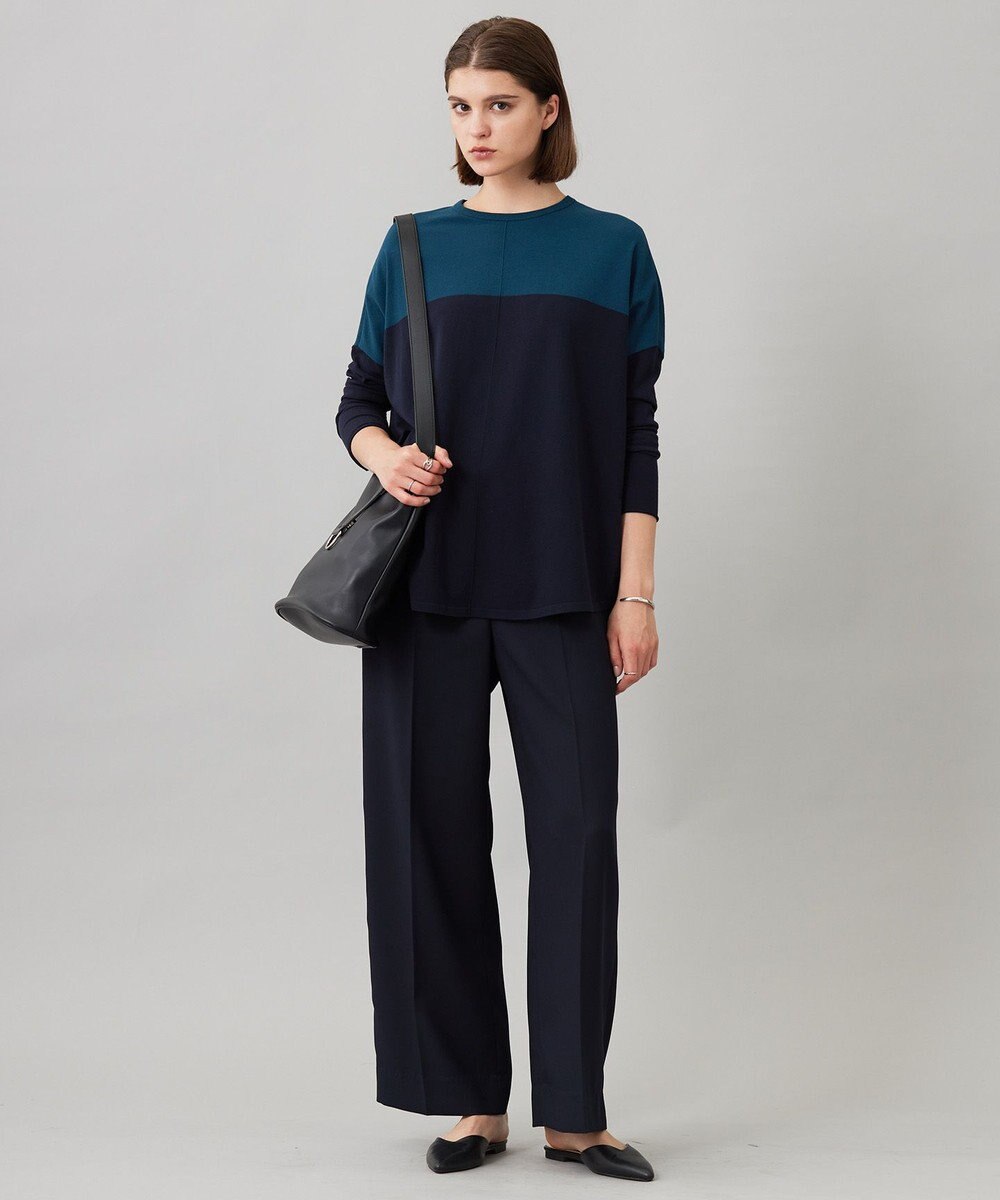 ICB L 【新色追加・UVケア・接触冷感・速乾・防シワ・洗える】 FluidBackSatin  ワイドパンツ 