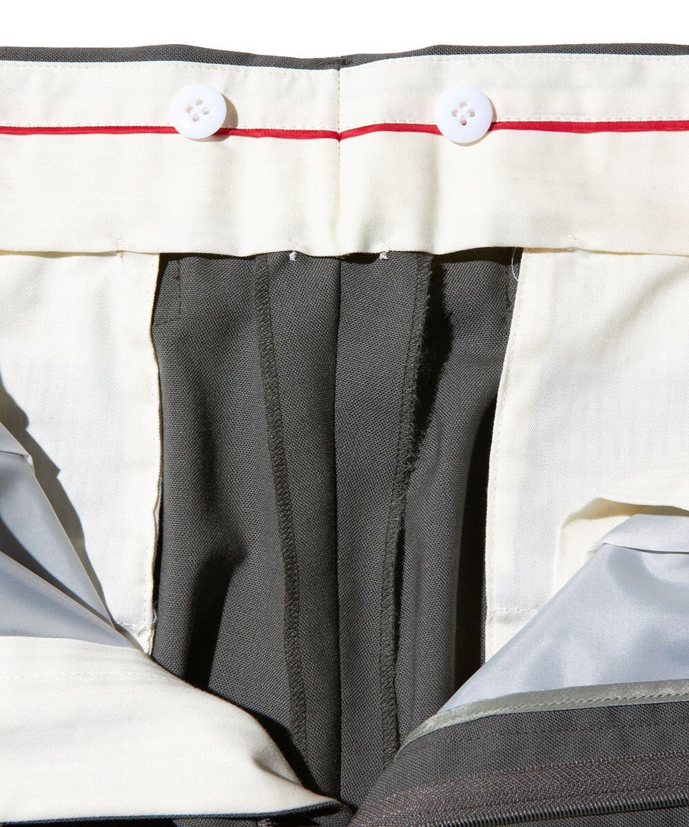 J.PRESS MEN 【J.PRESS ORIGINALS】HOPSACK 1TACK PIPED STEM SLACKS 