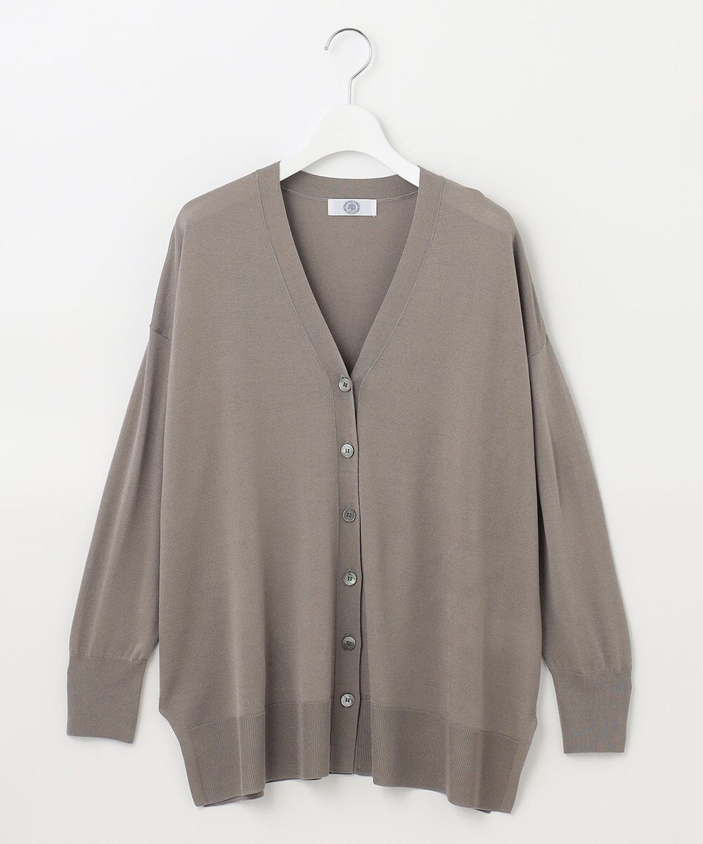 J.PRESS LADIES 【洗える】 シルキーレーヨンストレッチ Ｖネック カーディガン 