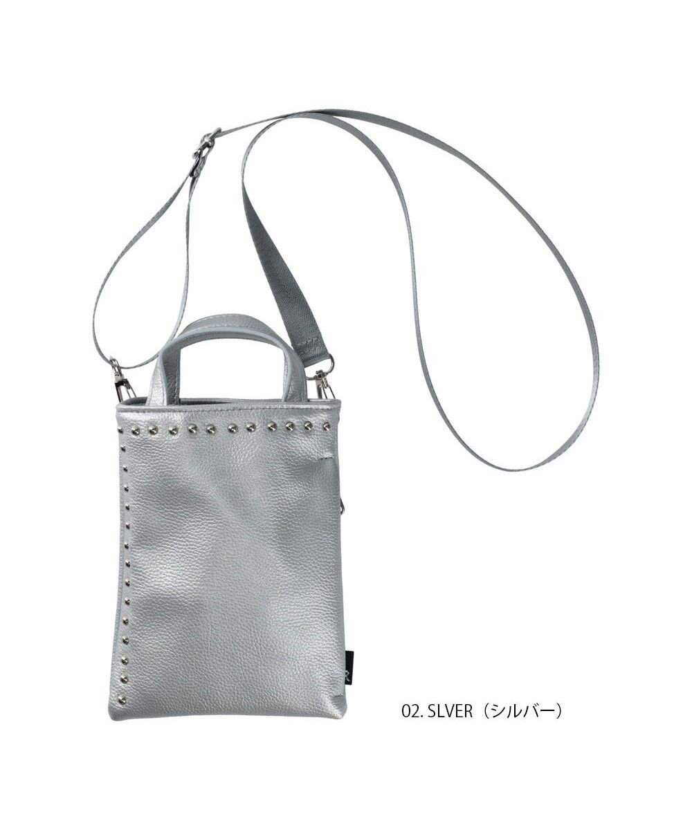 ROOTOTE 0661【直営店限定:ミニショルダー】ベビールー.シルバースタッヅ-A 