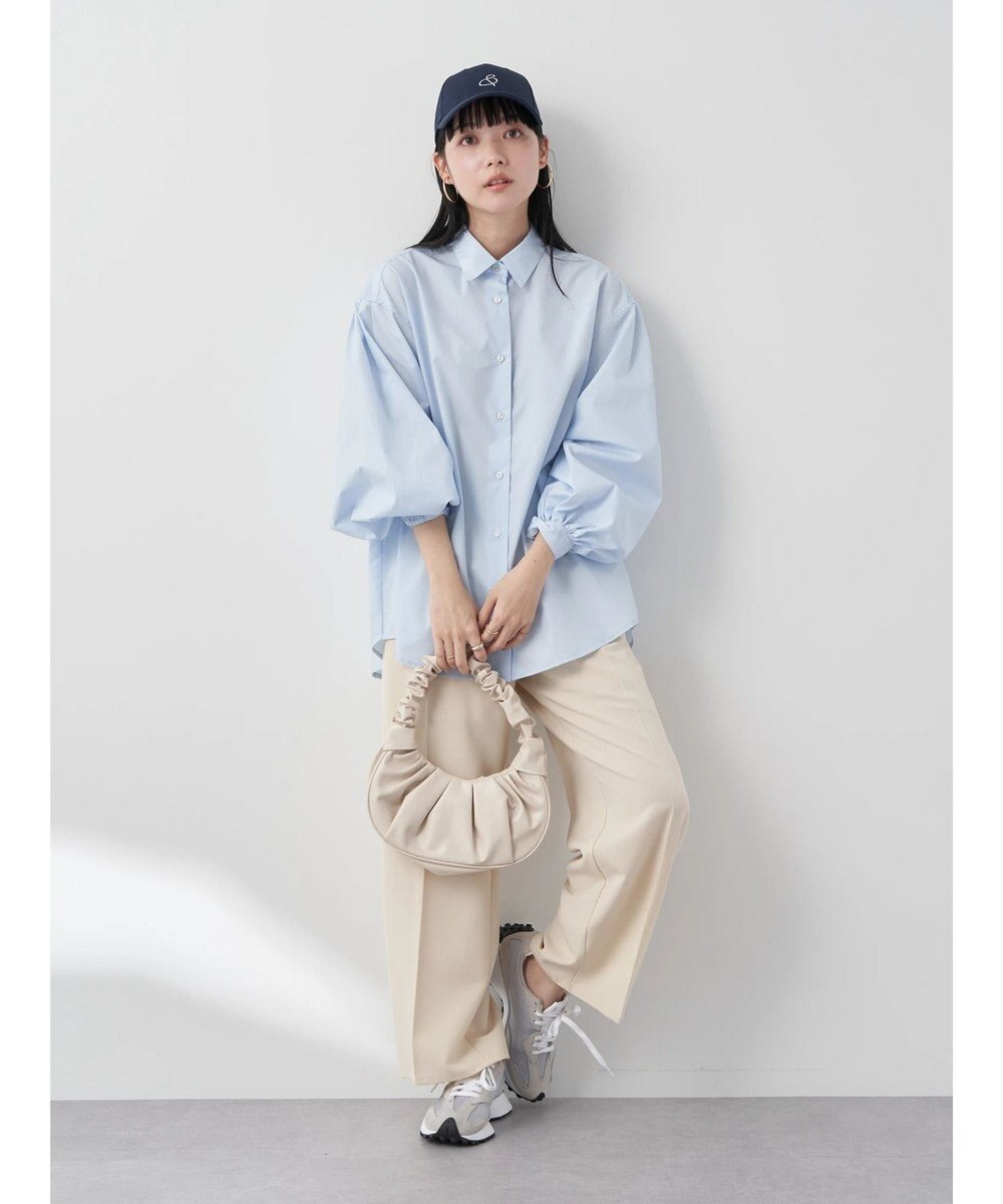 earth music&ecology 袖タックブラウス 