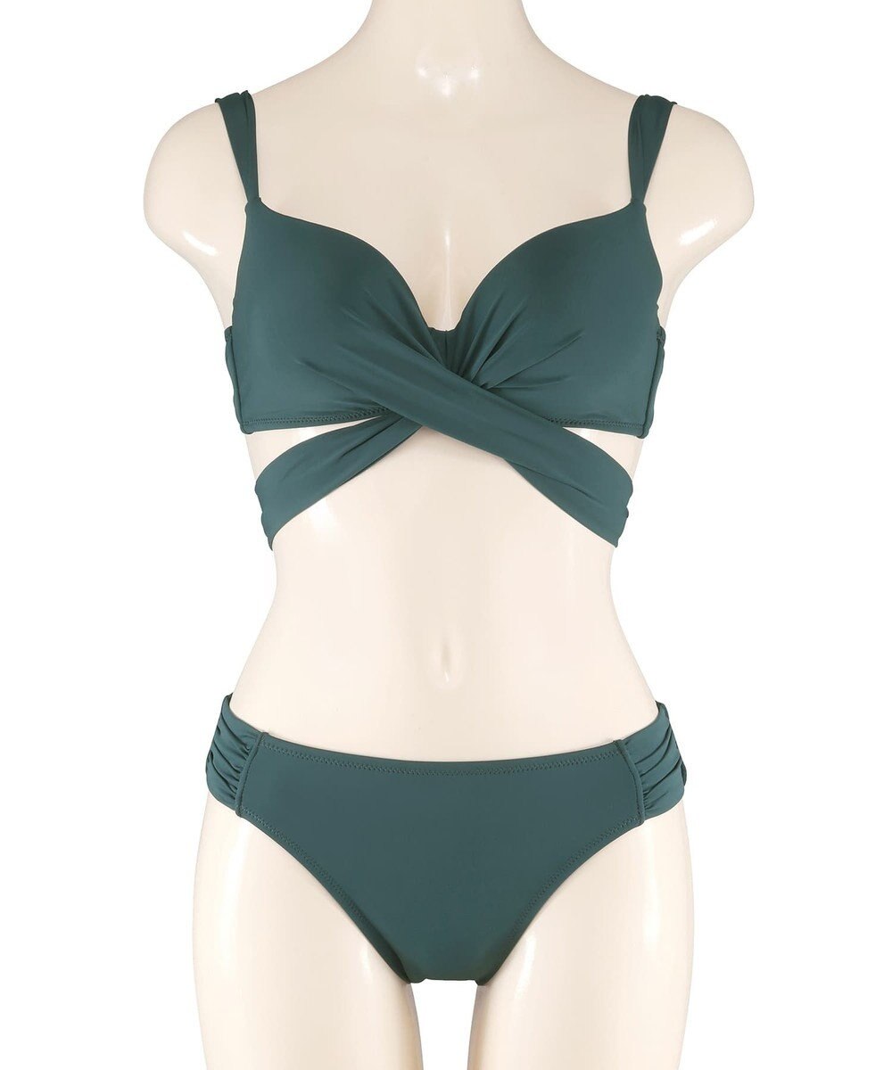San-ai Resort（三愛水着楽園） WEB限定商品ノンワイヤーなのにぷっくり美胸を作るダブルアップクロスビキニ M1 M2 L1 San-ai Resort（サンアイリゾート） 