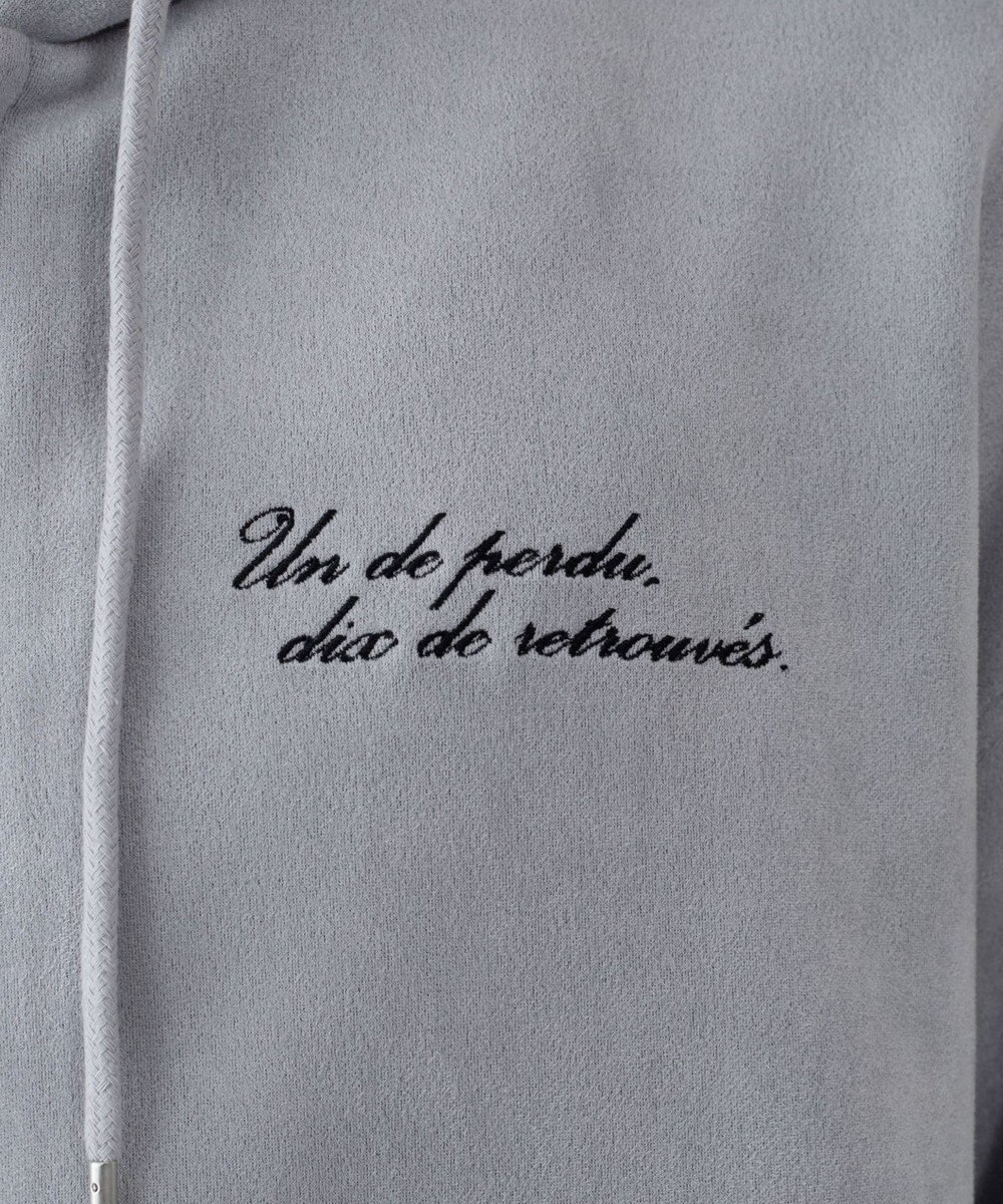 WEGO 【ユニセックス着用ITEM/MLサイズ展開】フェイクスウェードZIPパーカー 