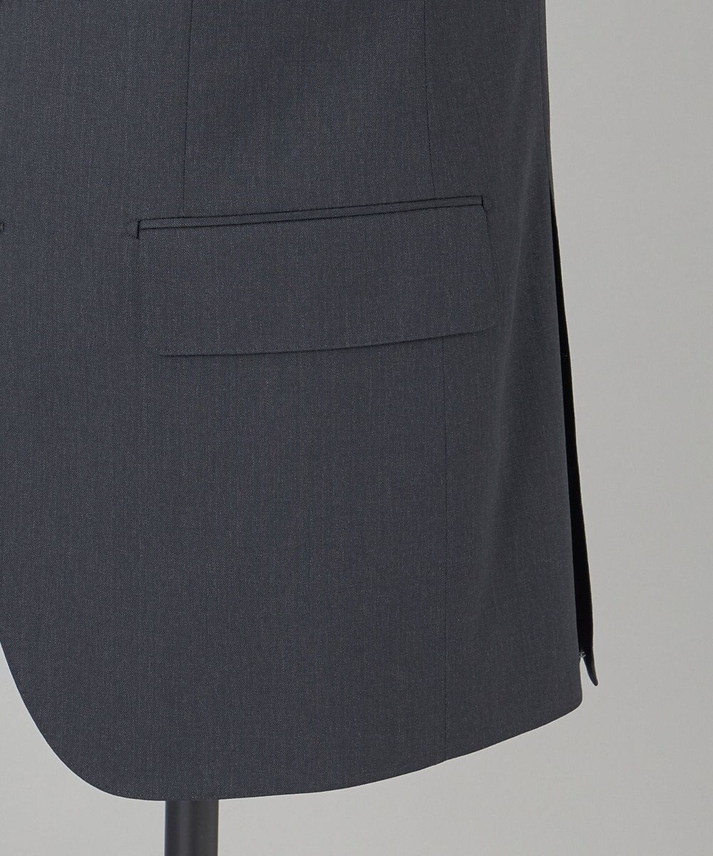 GOTAIRIKU オールシーズン対応【御幸毛織】WOOL×SOLOTEX ストレッチスーツ（グレー無地） 