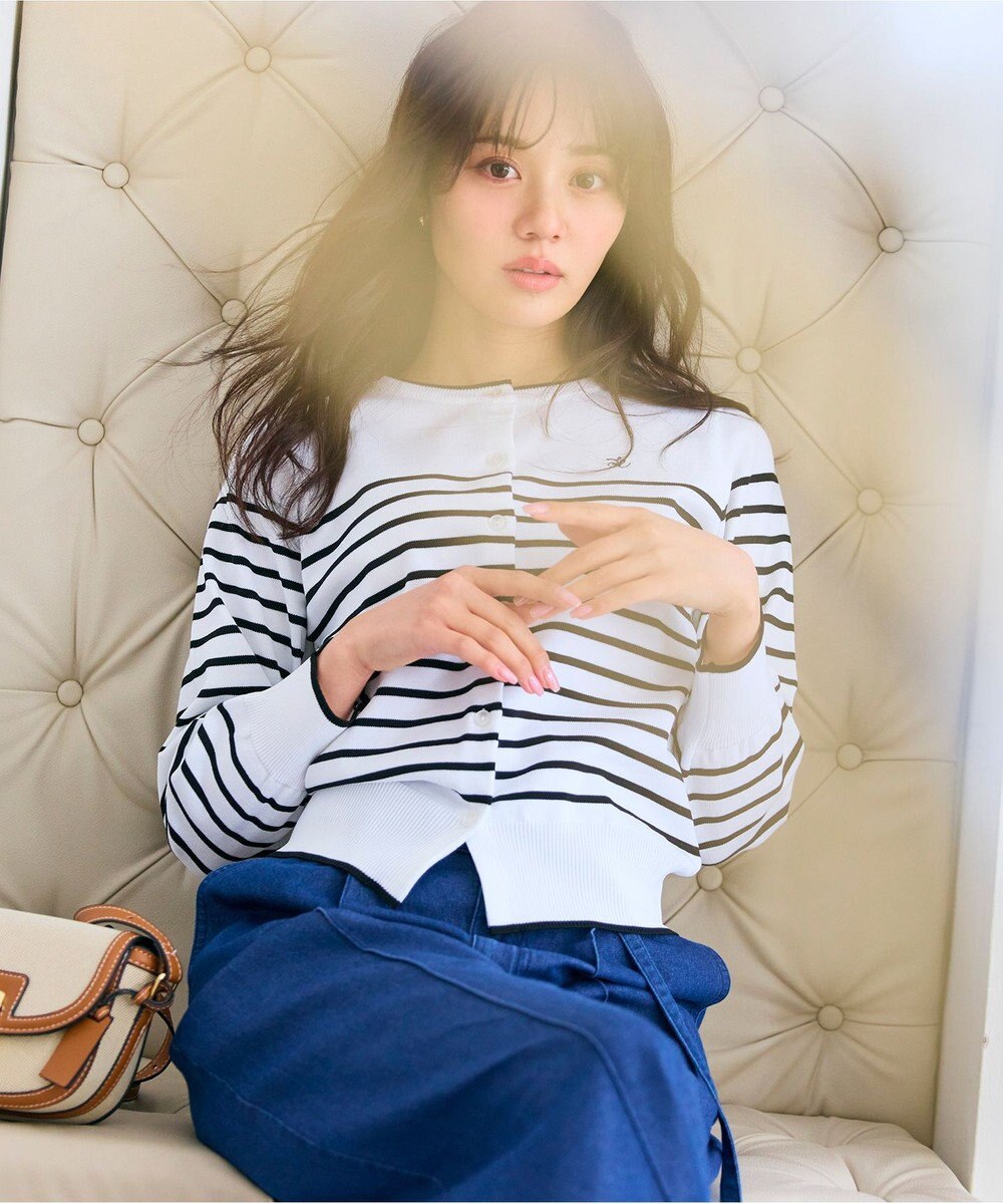 Feroux ロゴ刺繍ニット カーディガン 