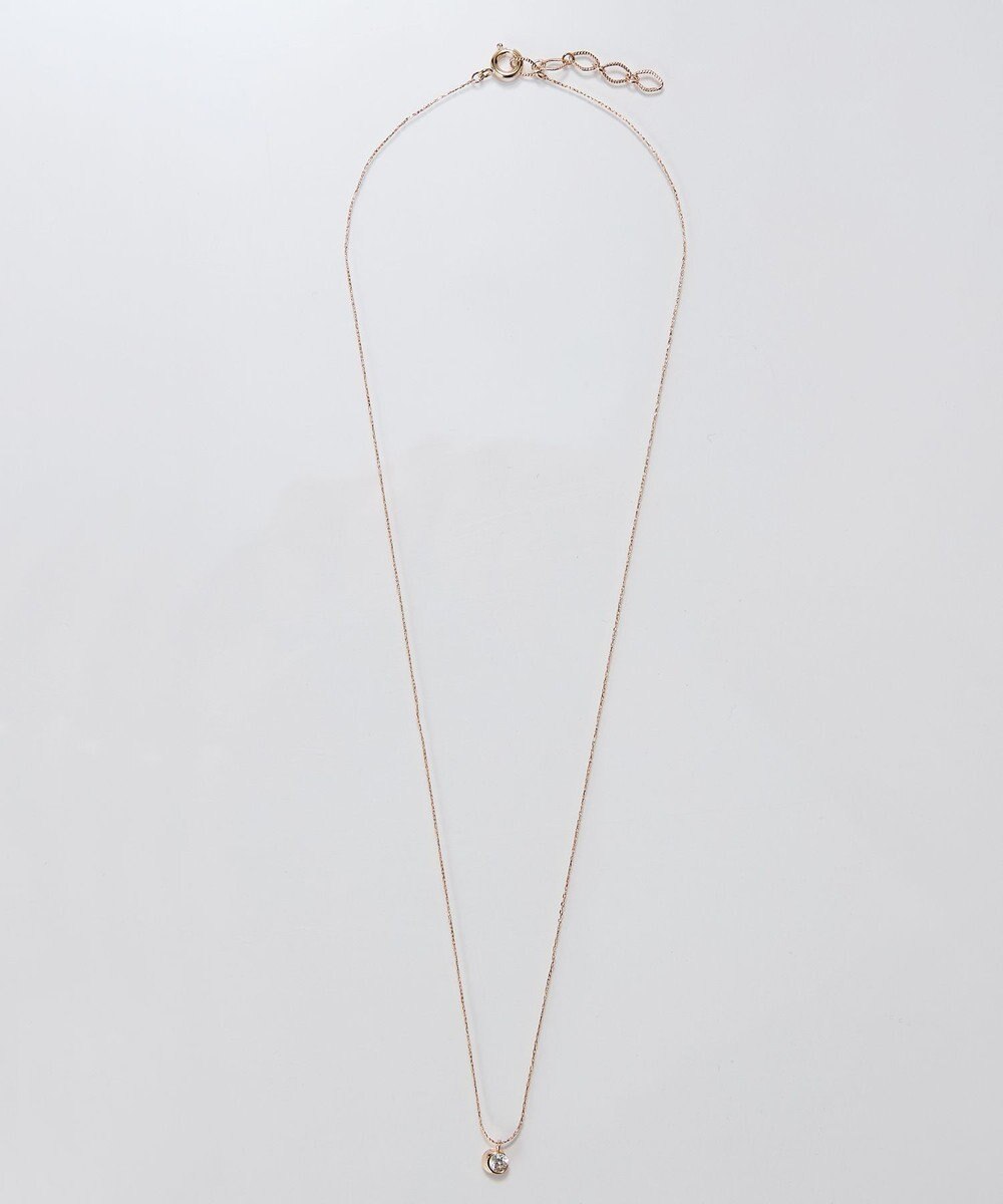 Phoebe 【金属アレルギー対応】スパークルドットビジューネックレス/ニッケルフリー シャンパンゴールド 