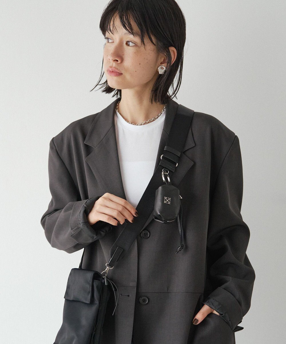 russet ≪500mlペットボトルが入る≫ナイロン多機能ミニショルダーバッグ(CE-1613) 