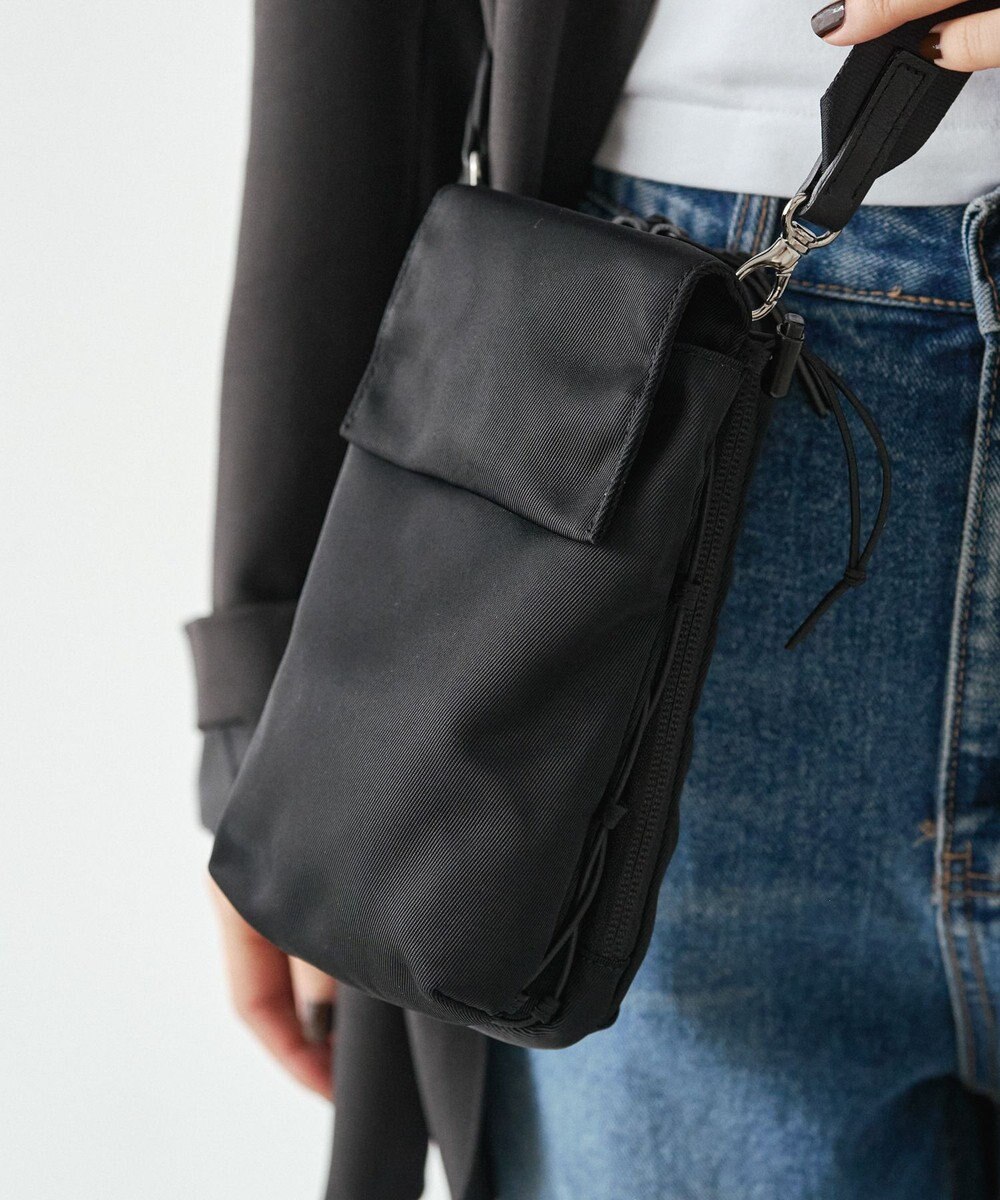 russet ≪500mlペットボトルが入る≫ナイロン多機能ミニショルダーバッグ(CE-1613) 