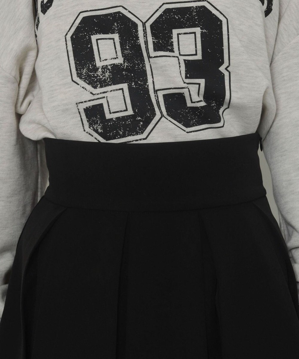 WEGO ハイウエスト2段プリーツスカパン 