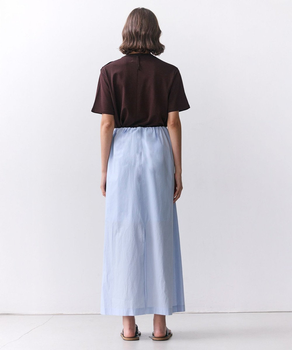 BEIGE， MALLOW / コットンタック イージーフレアスカート 